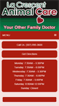 Mobile Screenshot of lacrescentanimalcare.com